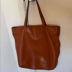 Madewell transport tote zip topped brown